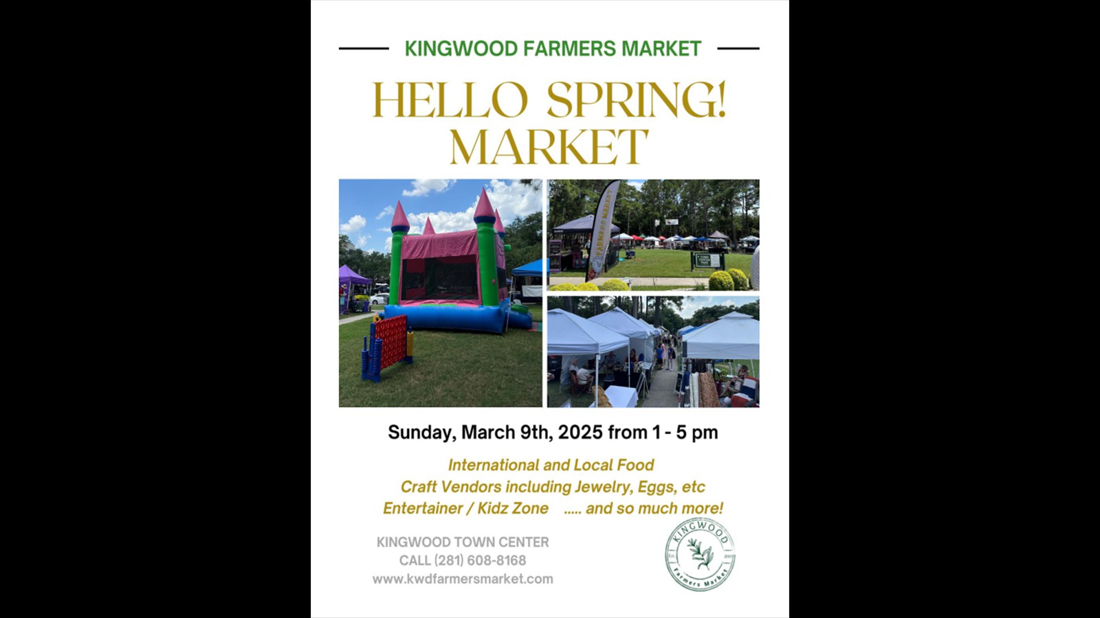 Spring Sunday Market 2025 Flyer